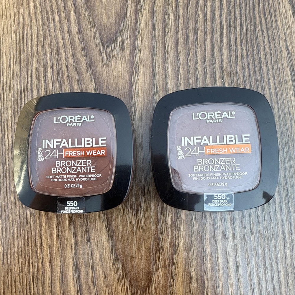 L'Oreal Infallible 24H Soft Matte Bronzer #550 Deep Dark Waterproof 2-PACK‎